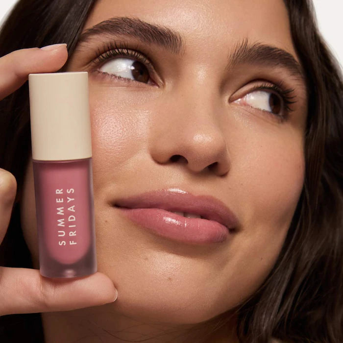 Dream Lip Oil for Moisturizing Sheer Coverage-Rose Bud - a nourishing touch of sheer cool pink