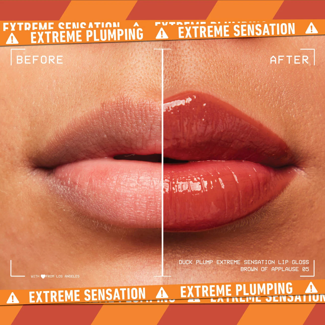 DUCK PLUMP HIGH PIGMENT PLUMPING LIP GLOSS-05 brown of applause / mid tone warm brown