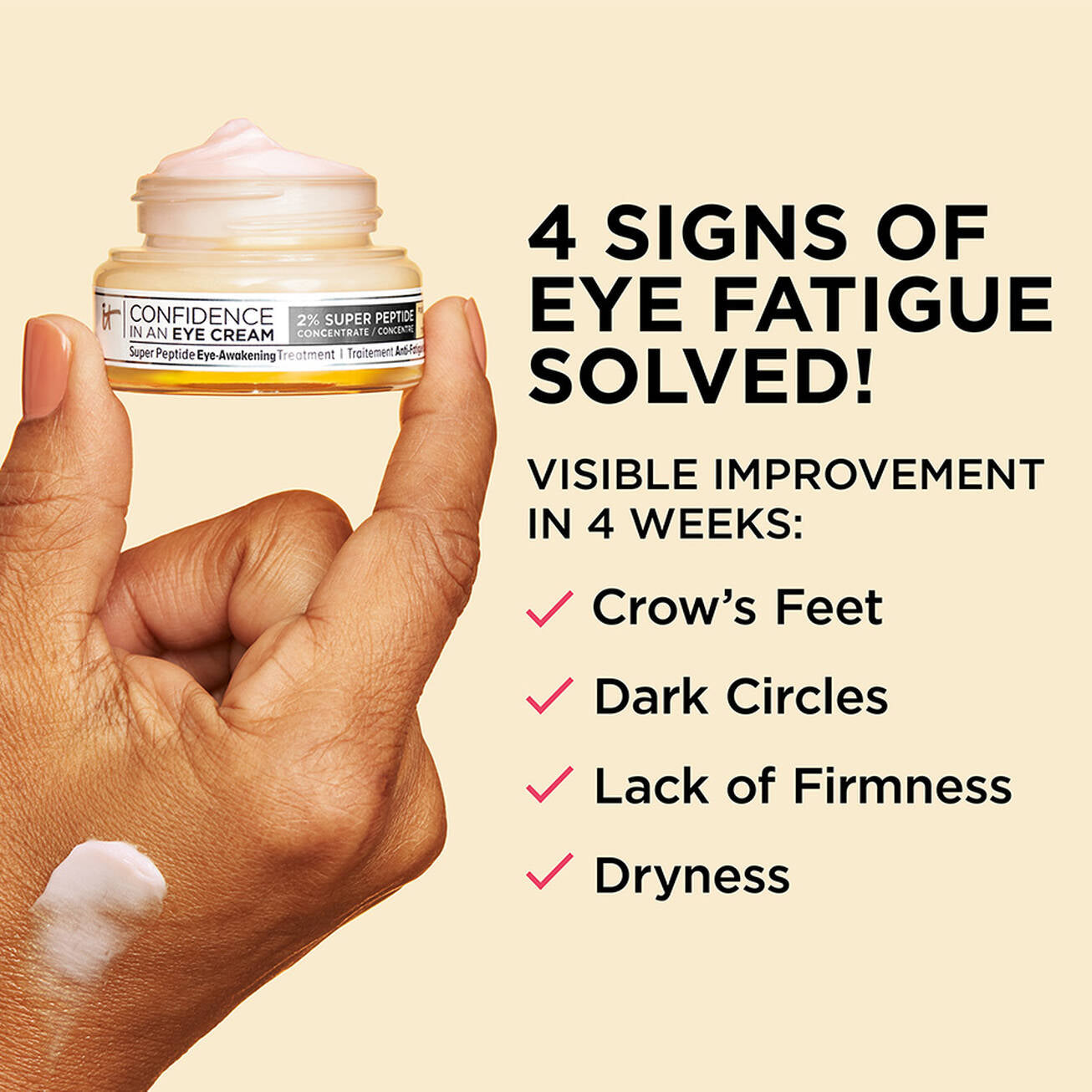 CONFIDENCE IN AN EYE CREAM ANTI-AGING PEPTIDE EYE CREAM