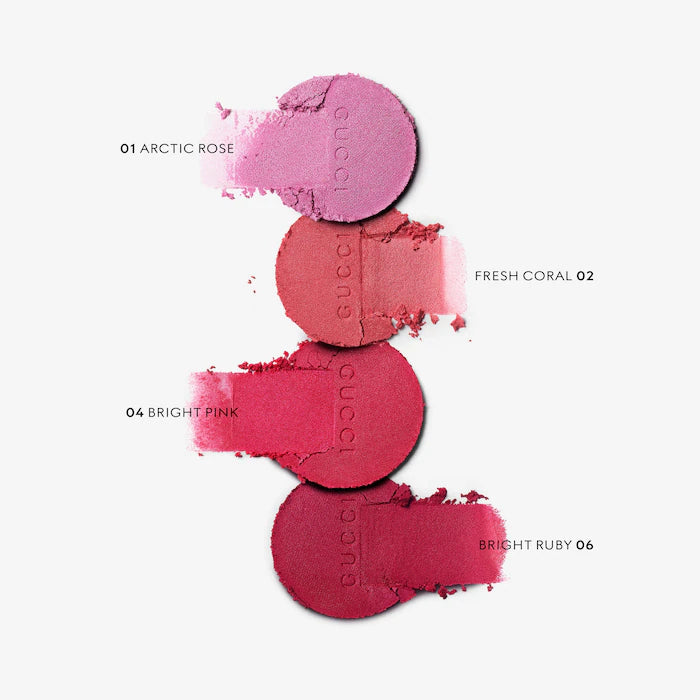 Glow Dewy Powder Blush-06 - Bright Ruby - red