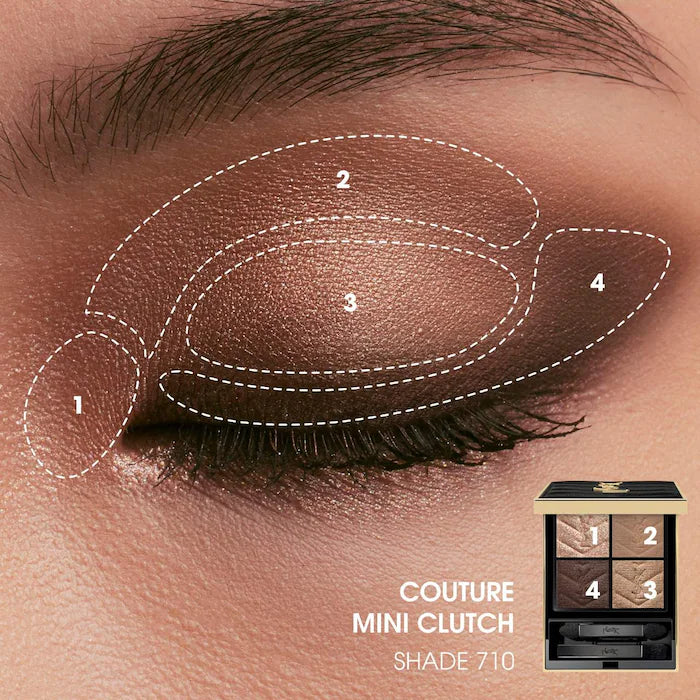 Couture Mini Clutch Eyeshadow Palette-710 Over Brun - warm browns & cool nudes