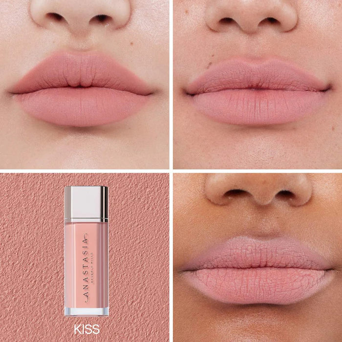 Lip Velvet Liquid Lipstick-Kiss - rose petal pink