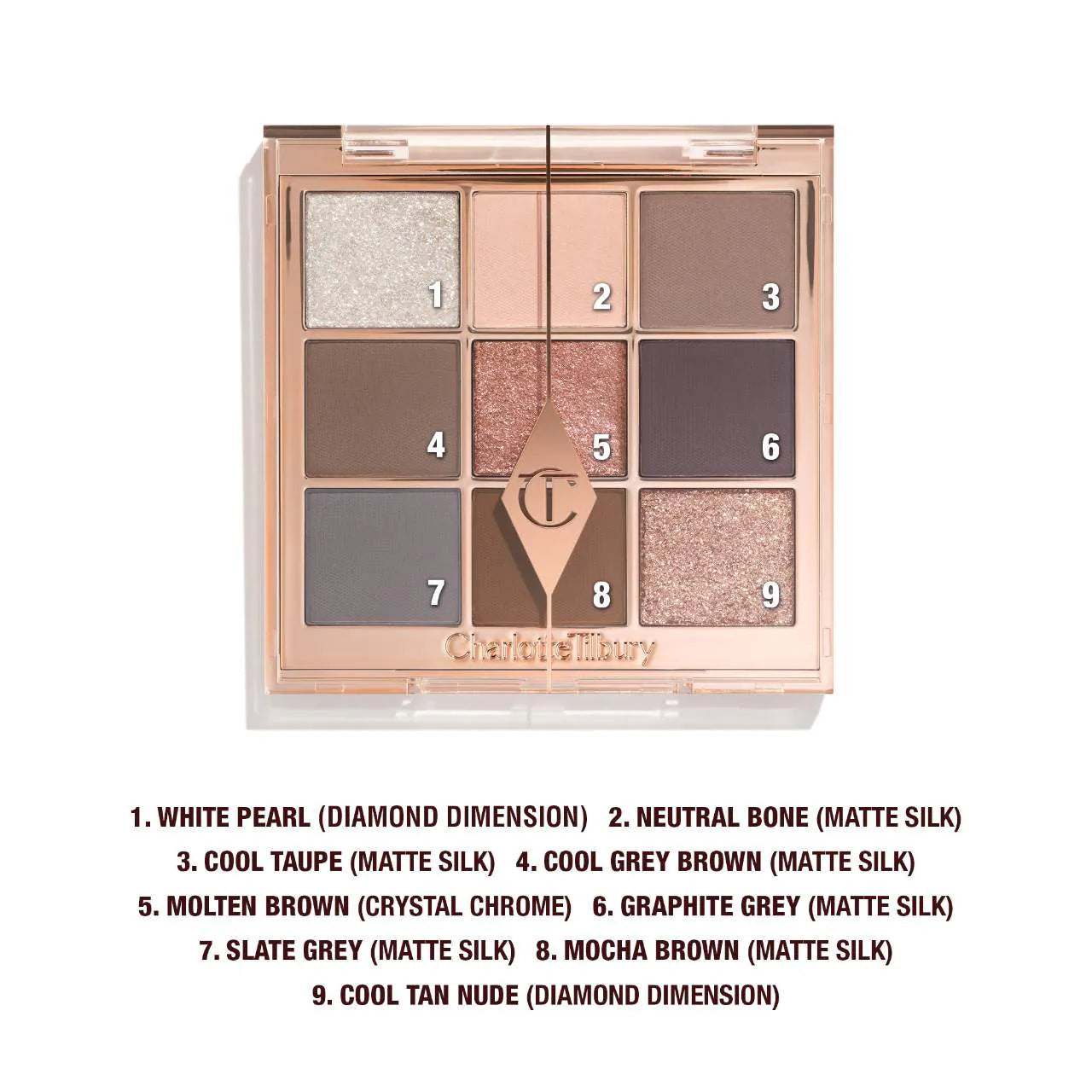 Charlotte’s Beautifying Eye Trends Eyeshadow Palette-super neutral