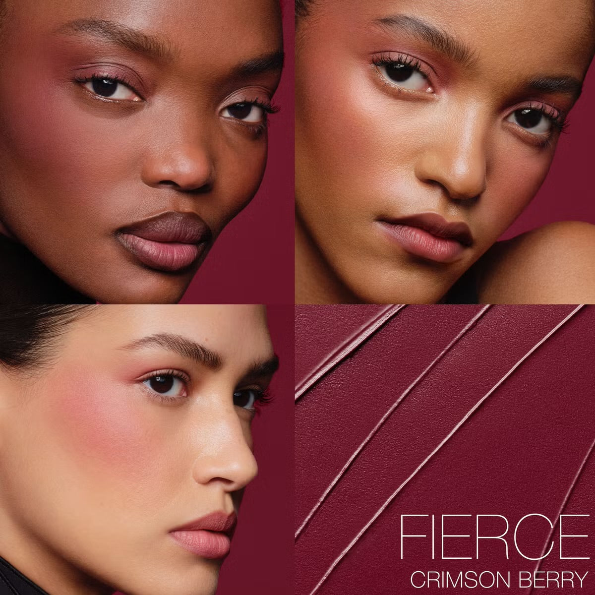 The Multiple Soft Blur Blush Stick for Cheeks, Eyes and Lips-Crimson berry