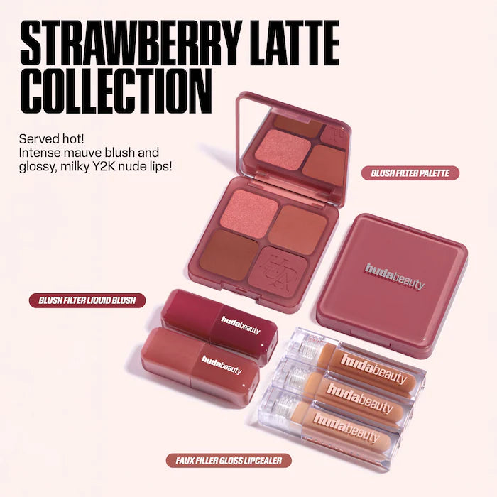 Blush Filter Blurring Blushlighters Palette-Strawberry Latte
