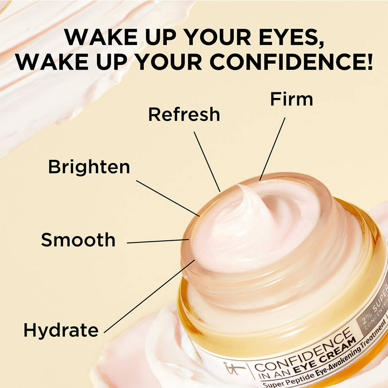 CONFIDENCE IN AN EYE CREAM ANTI-AGING PEPTIDE EYE CREAM