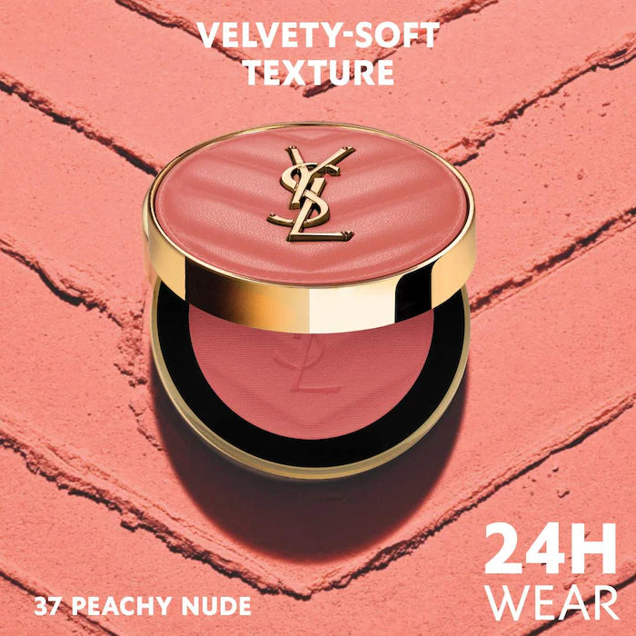 Make Me Blush 24H Buildable Powder Blush-37 Peachy Nude - warm teracotta matte