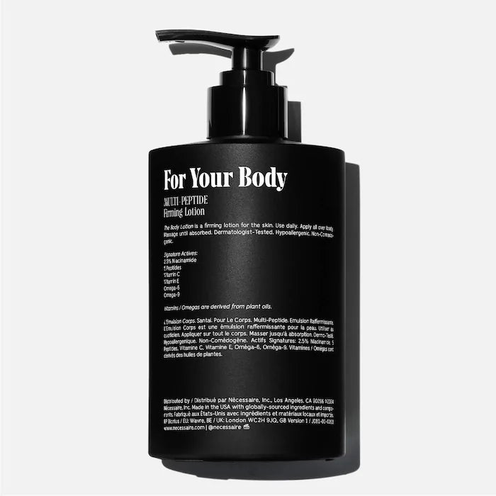 The Body Lotion Santal โ With 5 Peptides + 2.5% Niacinamide