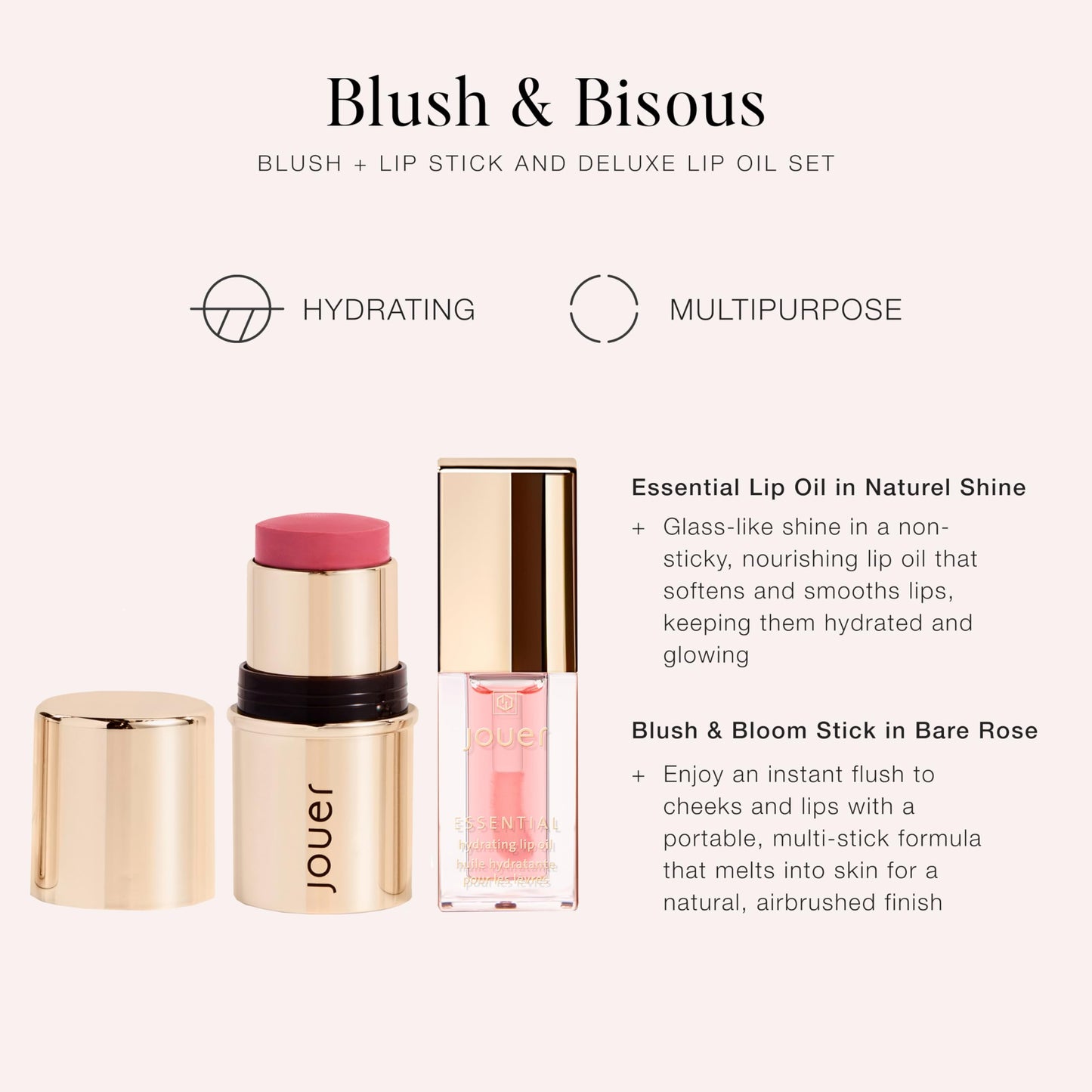 Blush & Bisous
CHEEK + LIP SET