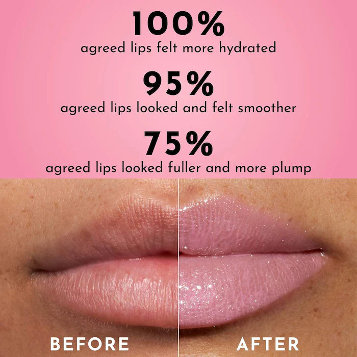 Forget The Filler Lip Plumper Line Smoothing Gloss-Daisy Girl - soft baby pink