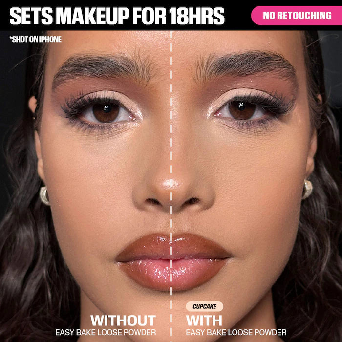 Easy Bake Loose Powder Brightening + Correcting Duo-Pink Pumpkin