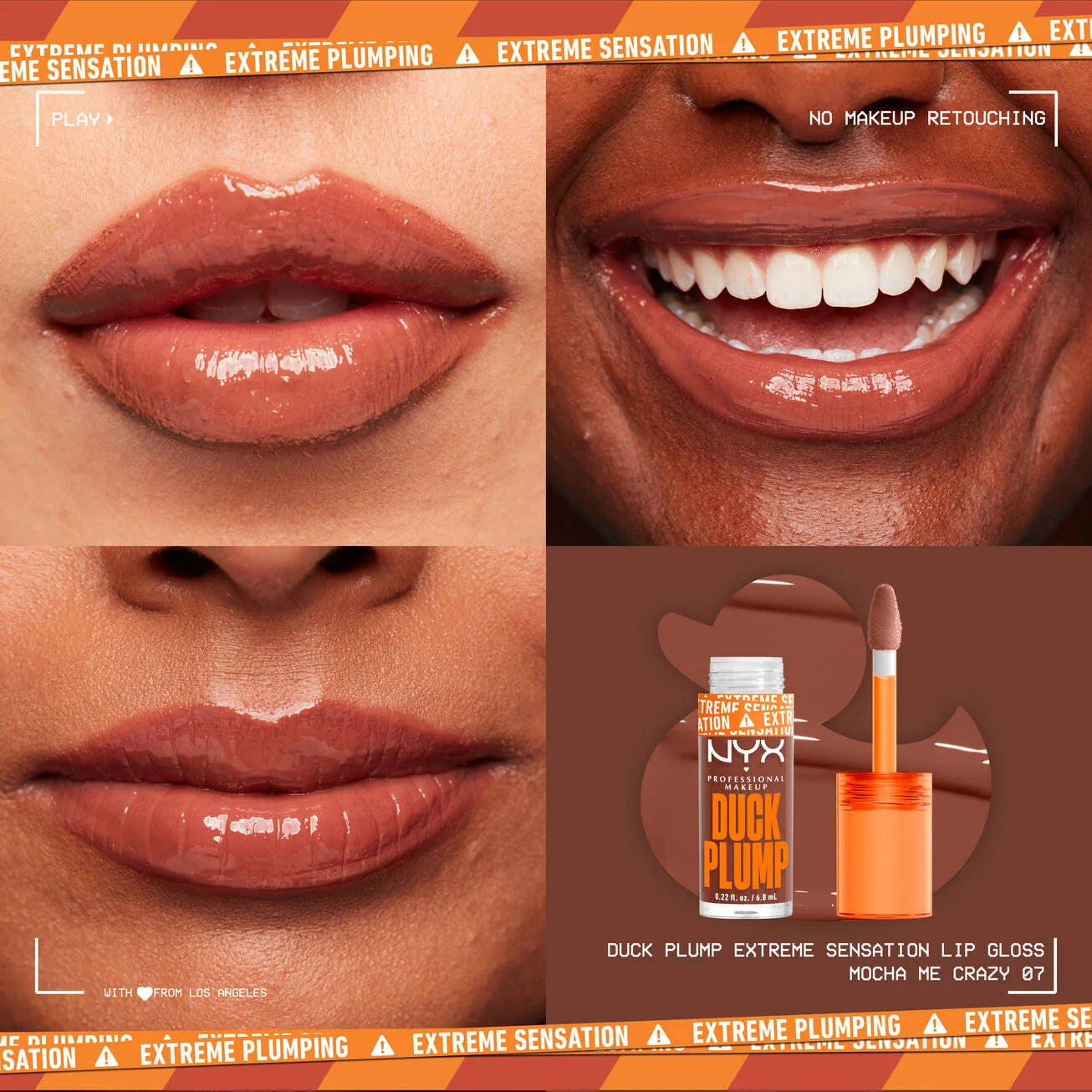 DUCK PLUMP HIGH PIGMENT PLUMPING LIP GLOSS-07 mocha me crazy / ash brown