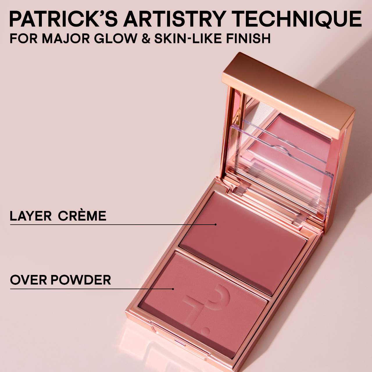 Major Headlines Double-Take Crème & Powder Blush Duo-She Goes To The Gym - cool mauve rose ( NEW SHADE )
