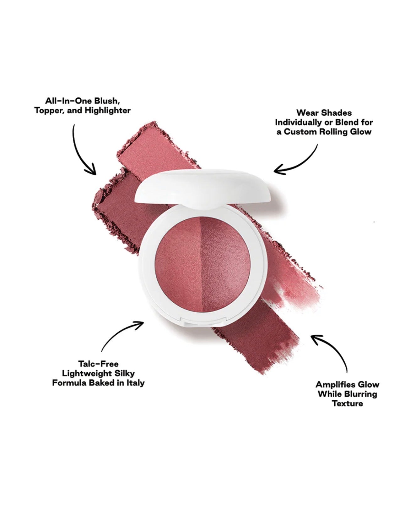 Duet Baked Blush-Backstage - Muted Pink - Mauve / Deep Plum