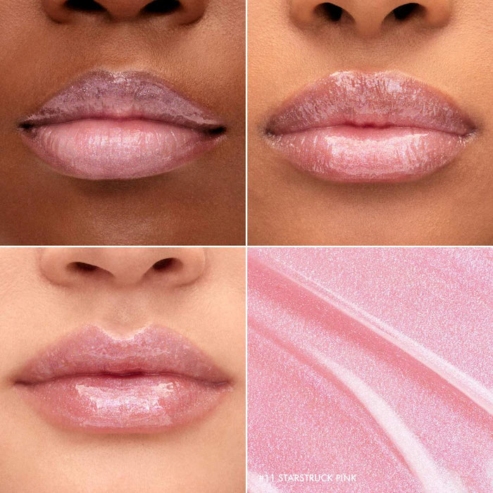 Outrageous Plump Hydrating Lip Gloss-11 Starstruck Pink - shimmer baby pink
