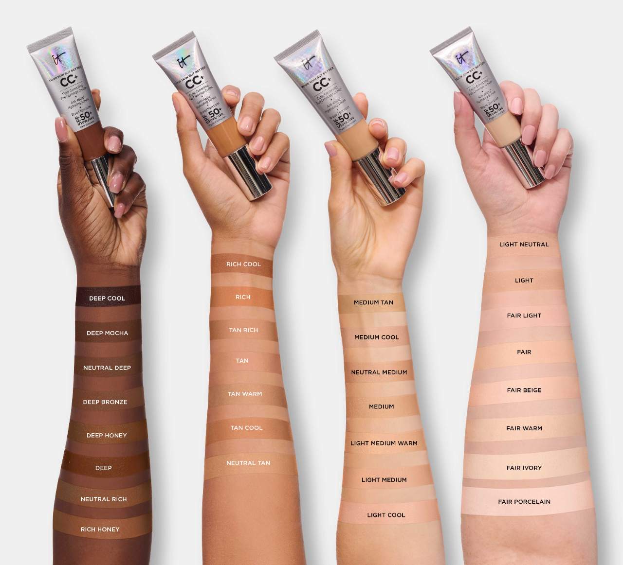 CC+ Cream Full Coverage Color Correcting Foundation with SPF 50+