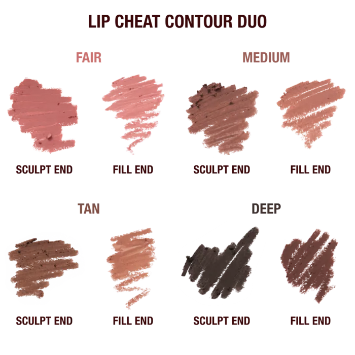 Super Nudes Lip Cheat Contour Duo Lip Liner-Fair - Sculpt: Light Cool Pink Nude Fill: Nude Pink Mauve