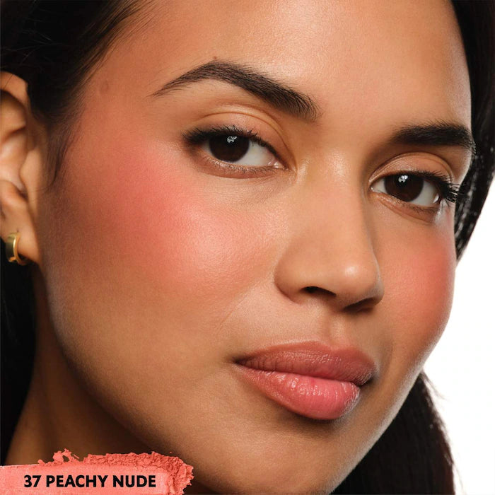 Make Me Blush 24H Buildable Powder Blush-37 Peachy Nude - warm teracotta matte