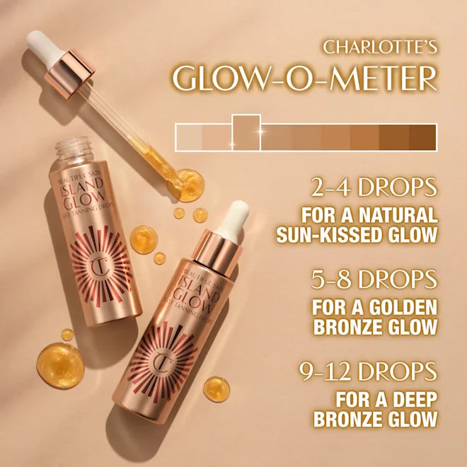 CHARLOTTE TILBURY - BEAUTIFUL SKIN ISLAND GLOW EASY TANNING DROPS | 30 ML