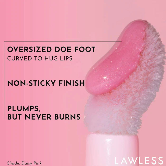 Forget The Filler Lip Plumper Line Smoothing Gloss-Daisy Girl - soft baby pink