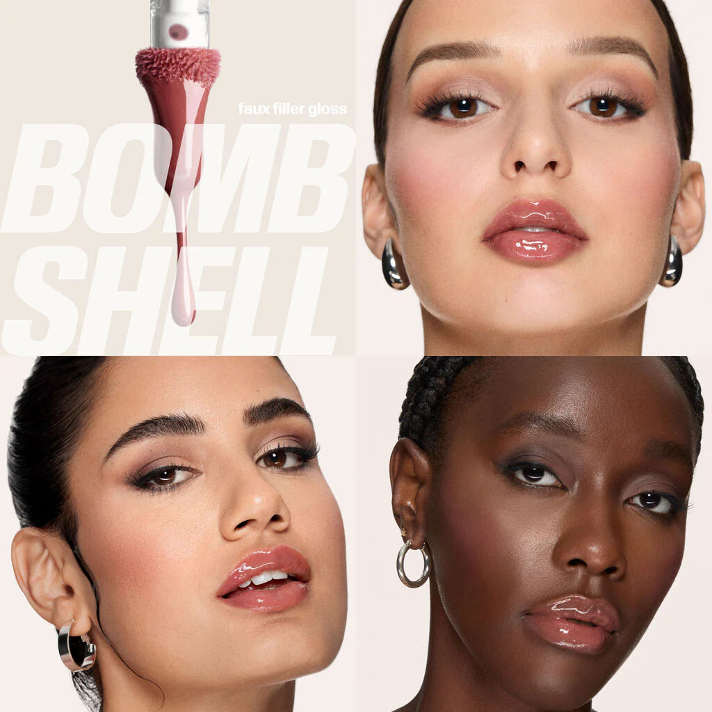 HUDA BEAUTY PINK KIT JUICY BOMBSHELL LIP DUO (LIP LINER PINKY BROWN + BOMBSHELL)