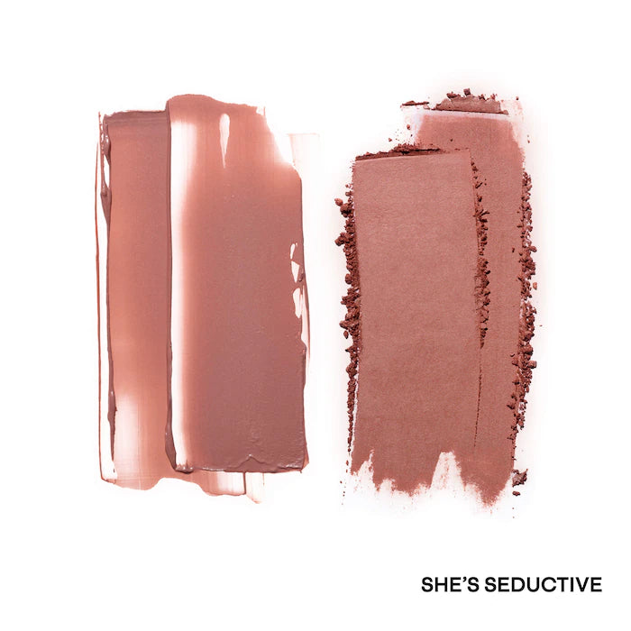 Mini Major Headlines Double-Take Crème & Powder Blush Duo-She's Seductive - warm mauve rose