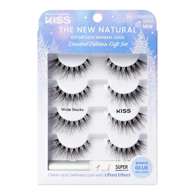 KISS The New Natural Wide Slacks False Lashes - 4 pairs