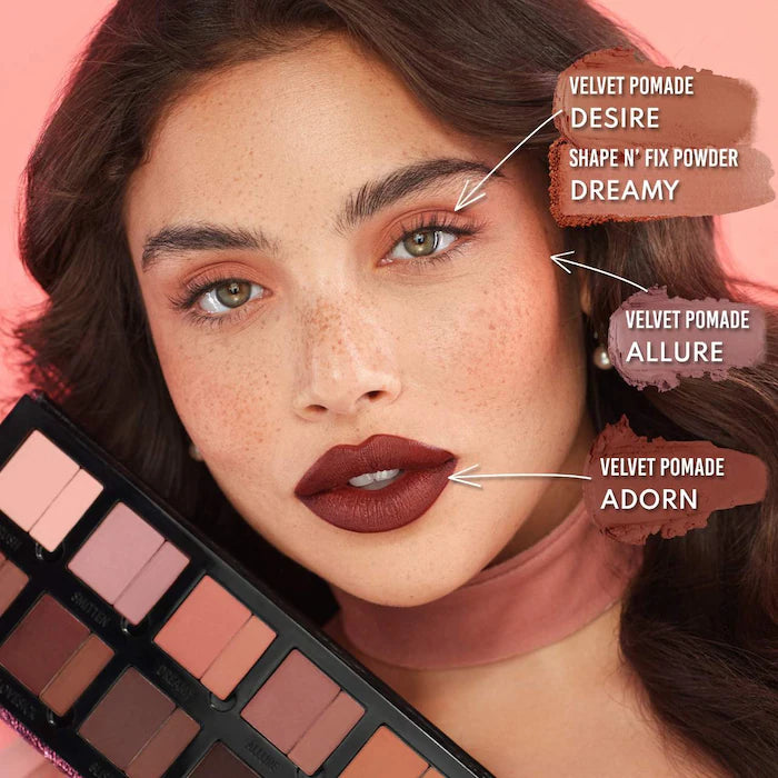 Groundwork: Blooming Romance - Palette For Eyes, Brows, Face & Lips