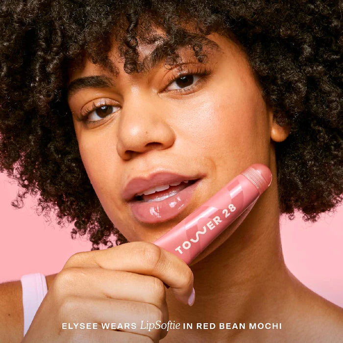 LipSoftie™ Hydrating Tinted Lip Treatment Balm-Red Bean Mochi - sheer rosy nude