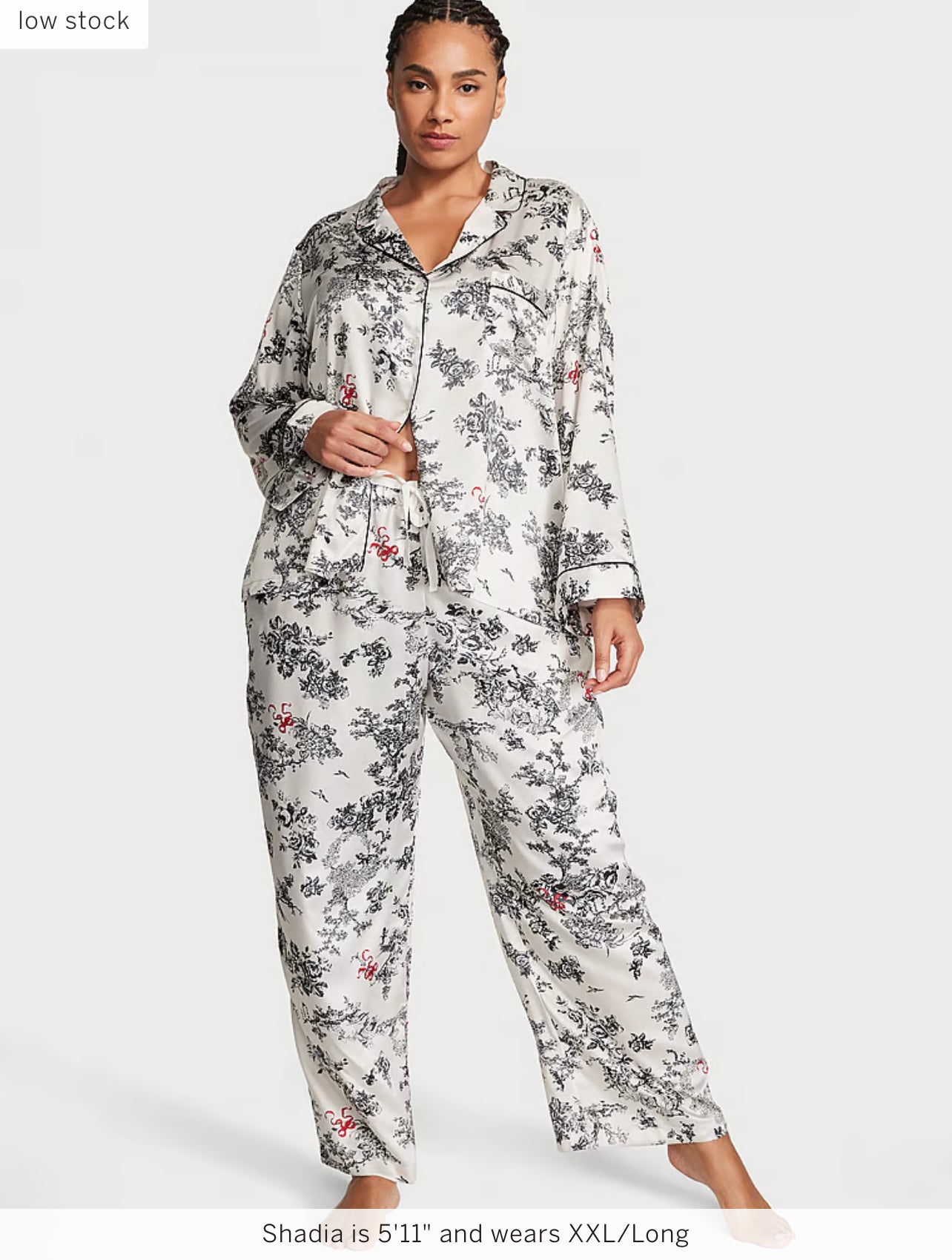 Satin Long Pajama Set