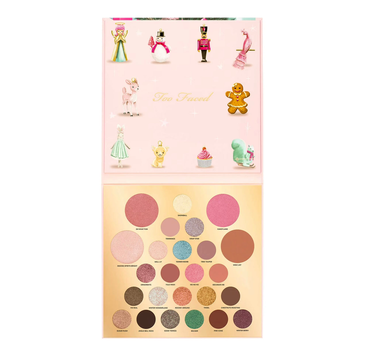 Merry Merry Makeup Face & Eye Palette Gift Set
Party-Ready Matte & Metallic Shadows