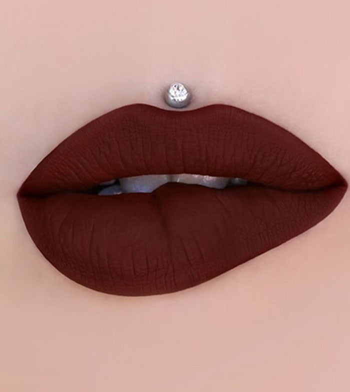 Love trap matte velvet lipstick - unicorn blood (Dark Bordeaux red )