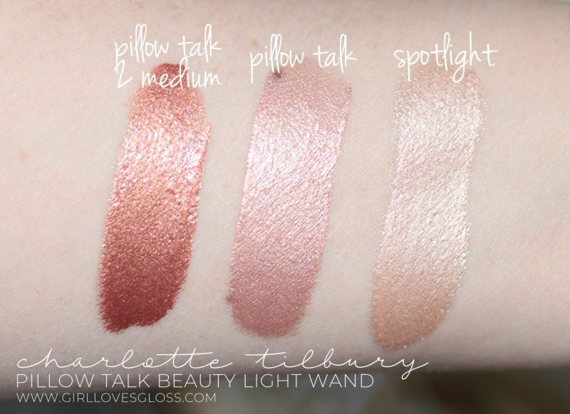 Beauty Highlighter Wand-Spotlight - rose gold with silver light