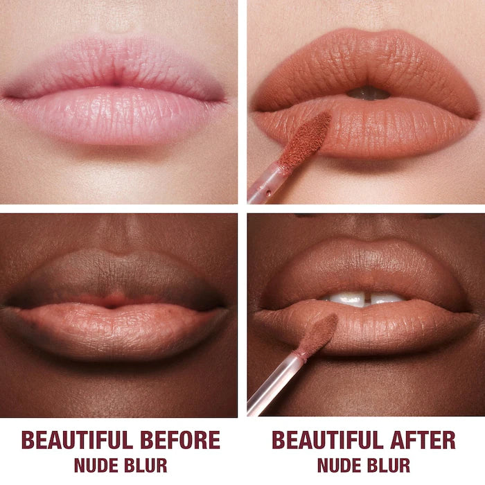 Airbrush Flawless Matte Lip Blur Liquid Lipstick-Nude Blur - true nude