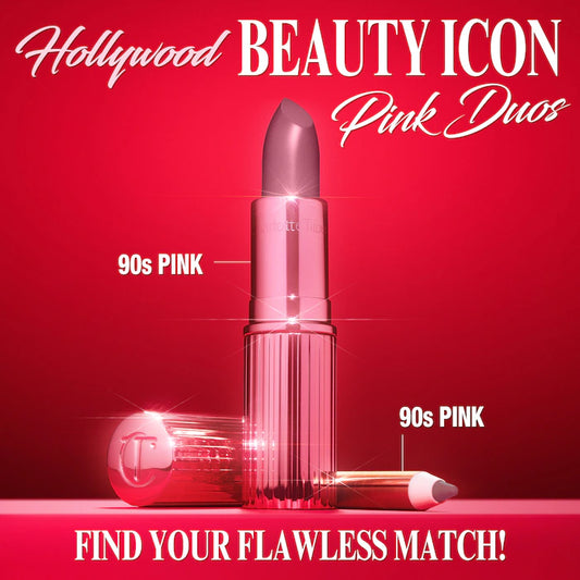 90's Pink - a dreamy 90s-inspired warm rosewood pink Lip duo ( 2pcs )