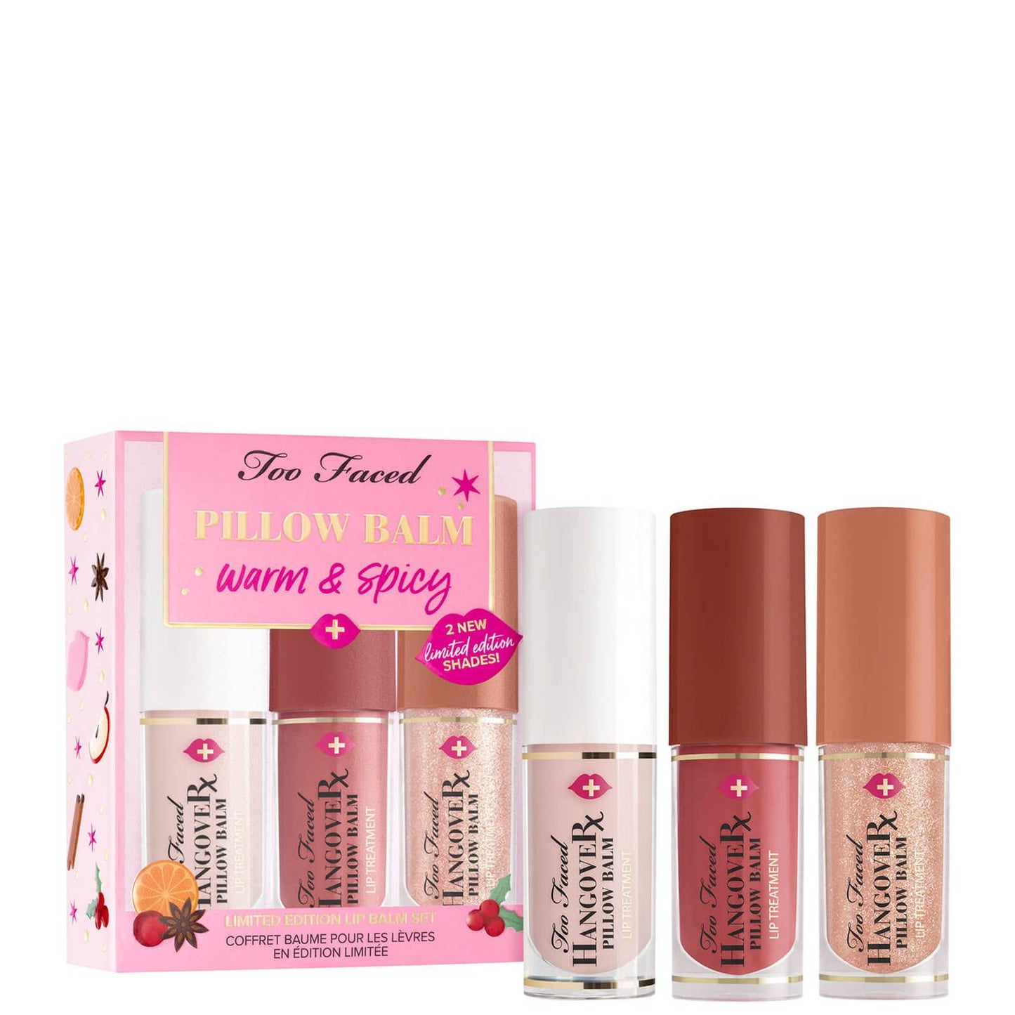 LIMITED EDITION PILLOW BALM WARM AND SPICY LIP BALM SET ( Best-seller )