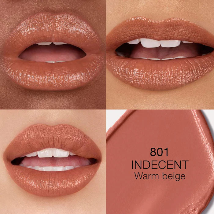 Explicit Refillable Satin Lipstick-Indecent β 801 - warm beige