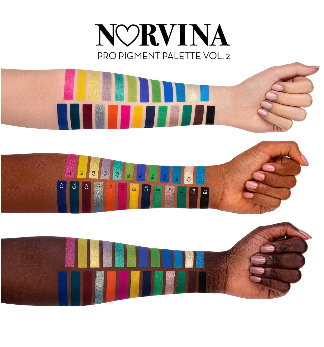 Norvina® Pro Pigment Palette Vol. 2 for Face & Body