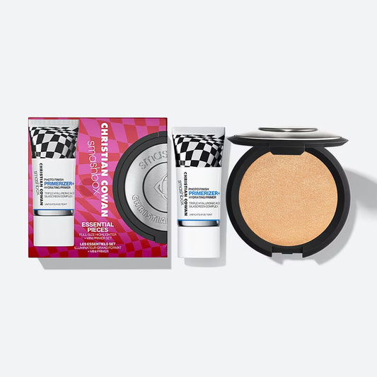 CHRISTIAN COWAN ESSENTIAL PIECES FULL-SIZE HIGHLIGHTER + MINI PRIMER SET