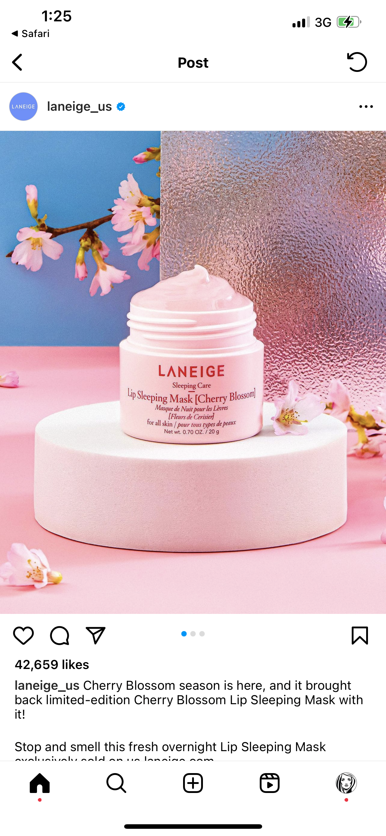 Cherry Blossom Lip Sleeping Mask | LIMITED EDITION | 20g