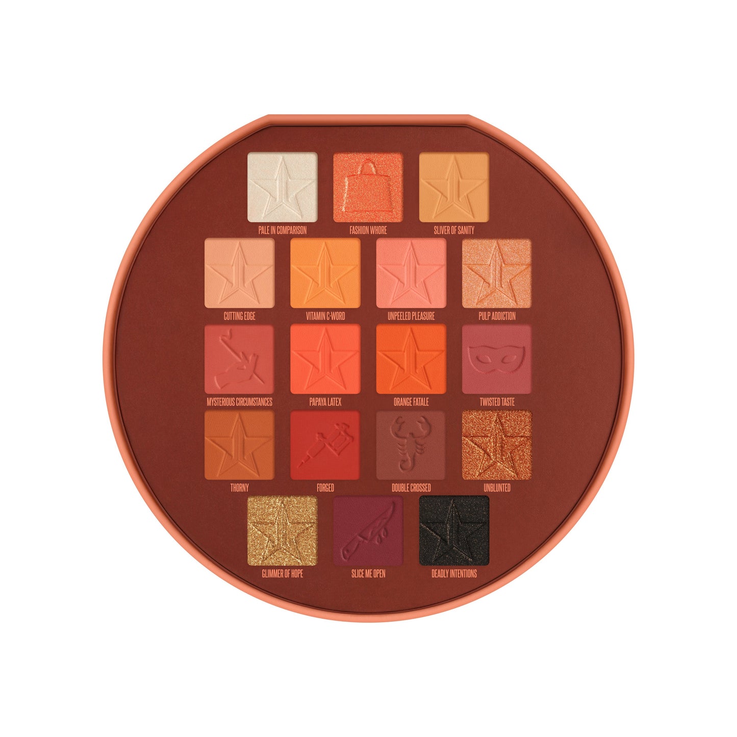 Pricked eyeshadow palette