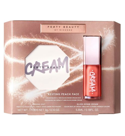 Resting Peach Face Cream Blush & Mini Gloss Bomb Cream Duo
