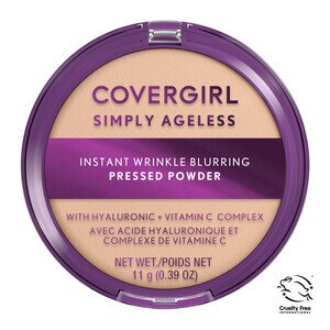 CoverGirl Simply Ageless Instant Wrinkle Blurring Pressed Powder
- 200 Fair ivory