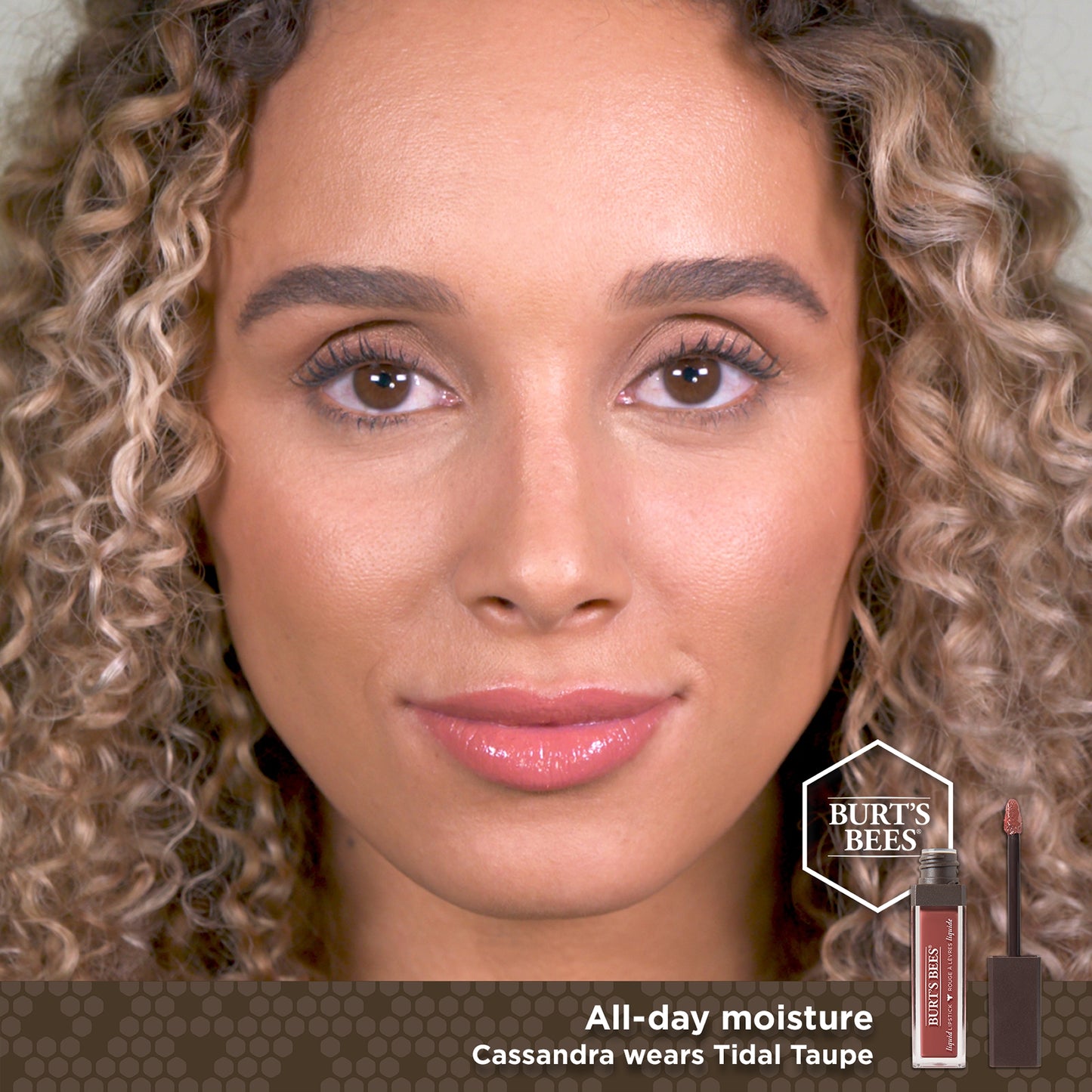 100% Natural Moisturizing Liquid Lipstick, Tidal Taupe
