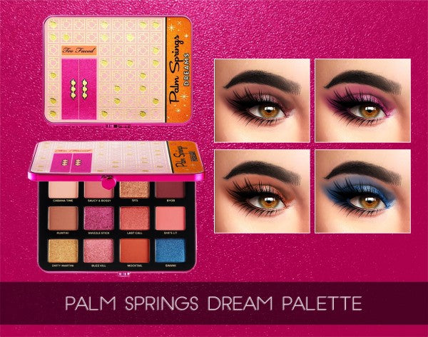 Palm Springs Dreams Eye Shadow Palette ( new no box )