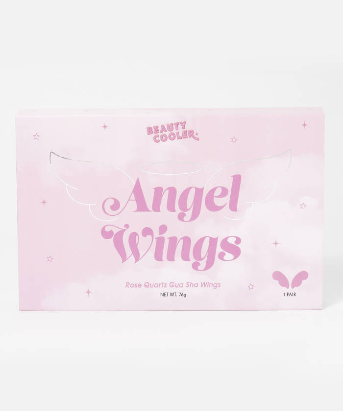 ANGEL WINGS ROSE QUARTZ GUA SHA