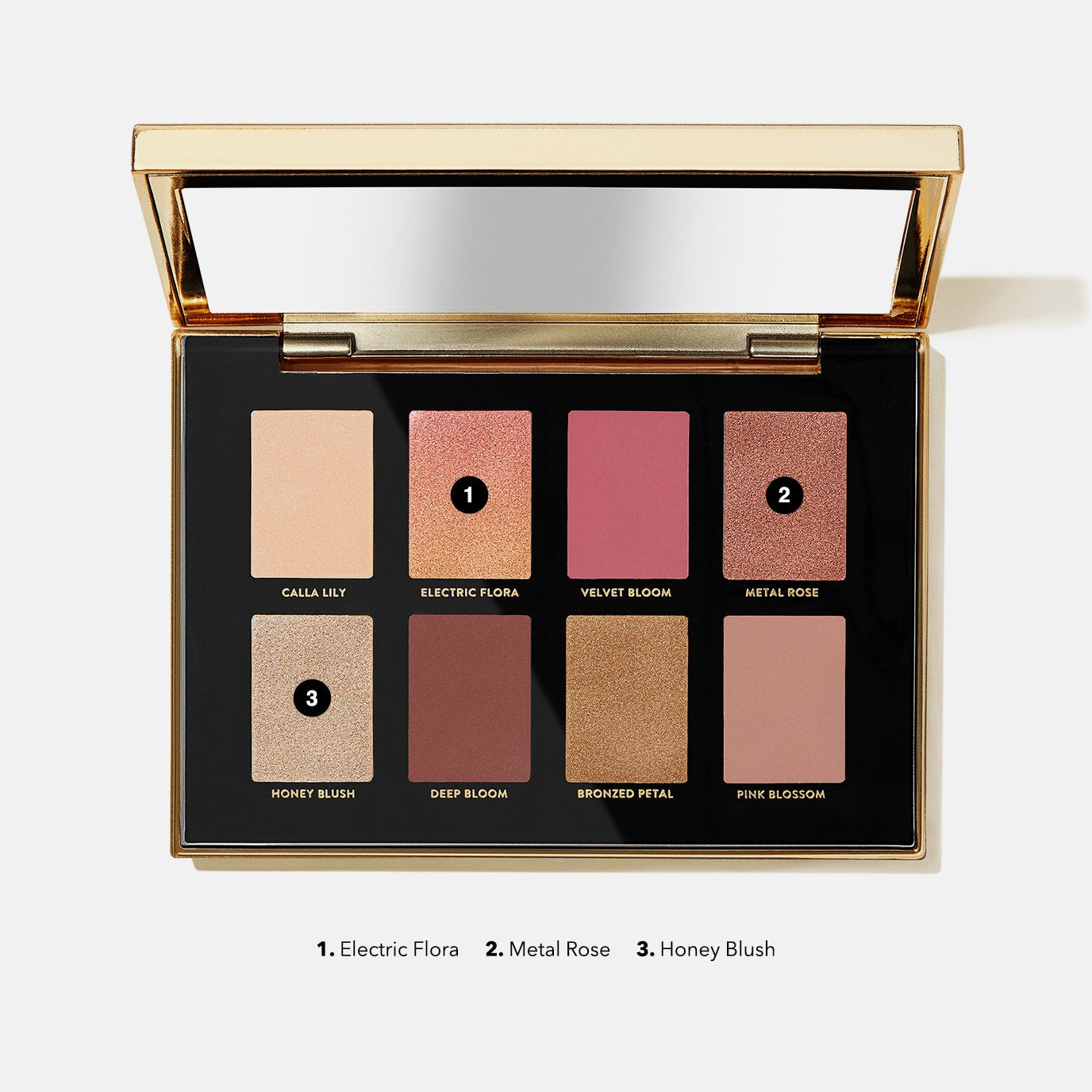 Luxe Metal Rose Eye Shadow Palette