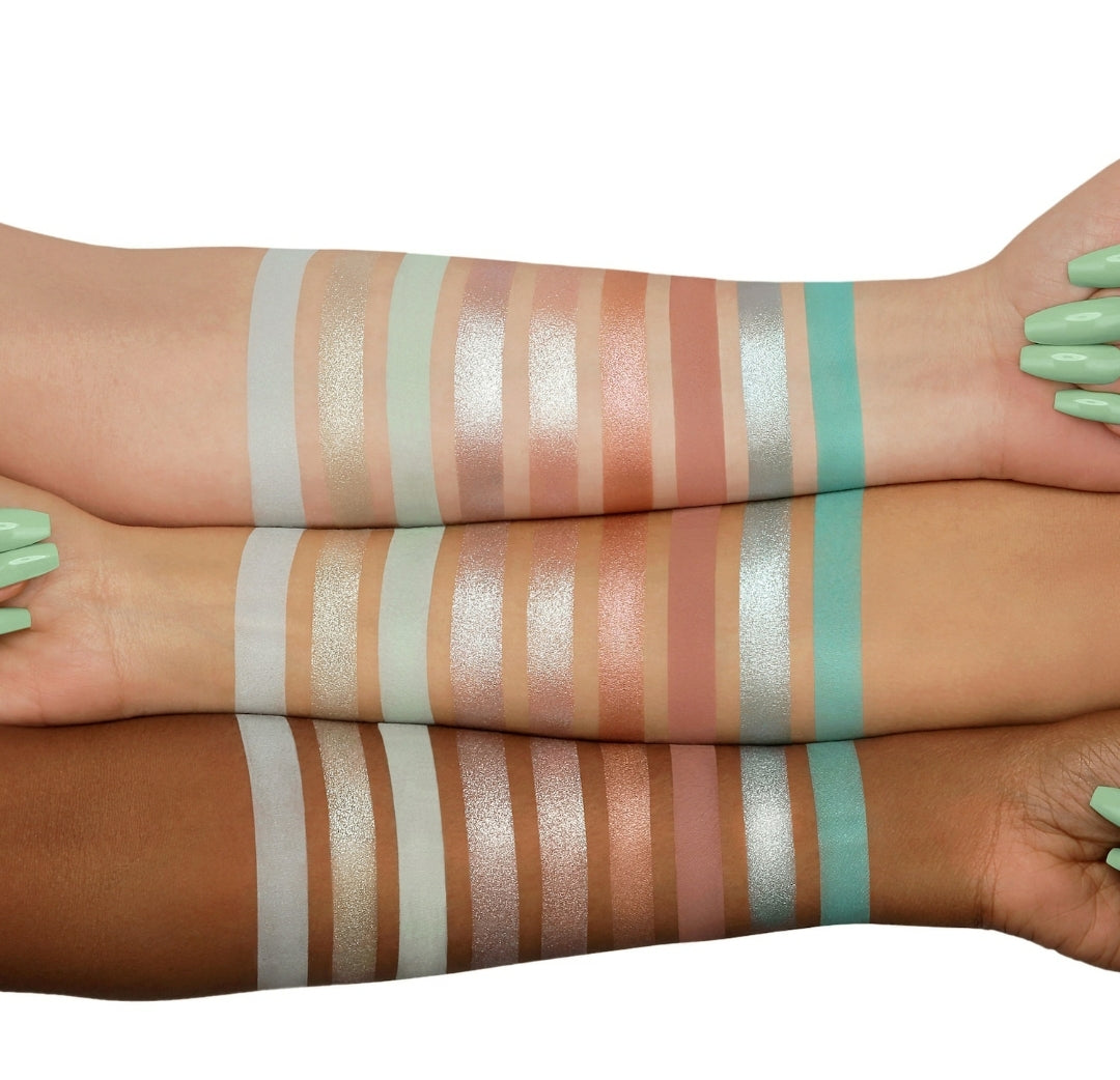 Pastel mint eyeshadow palette