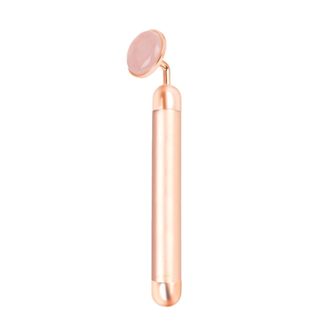 PHOENIX Rose Quartz Stone Vibrating Facial Massager Rose Gold PHOENIX Rose Quartz Stone Vibrating Facial Massager Rose Gold