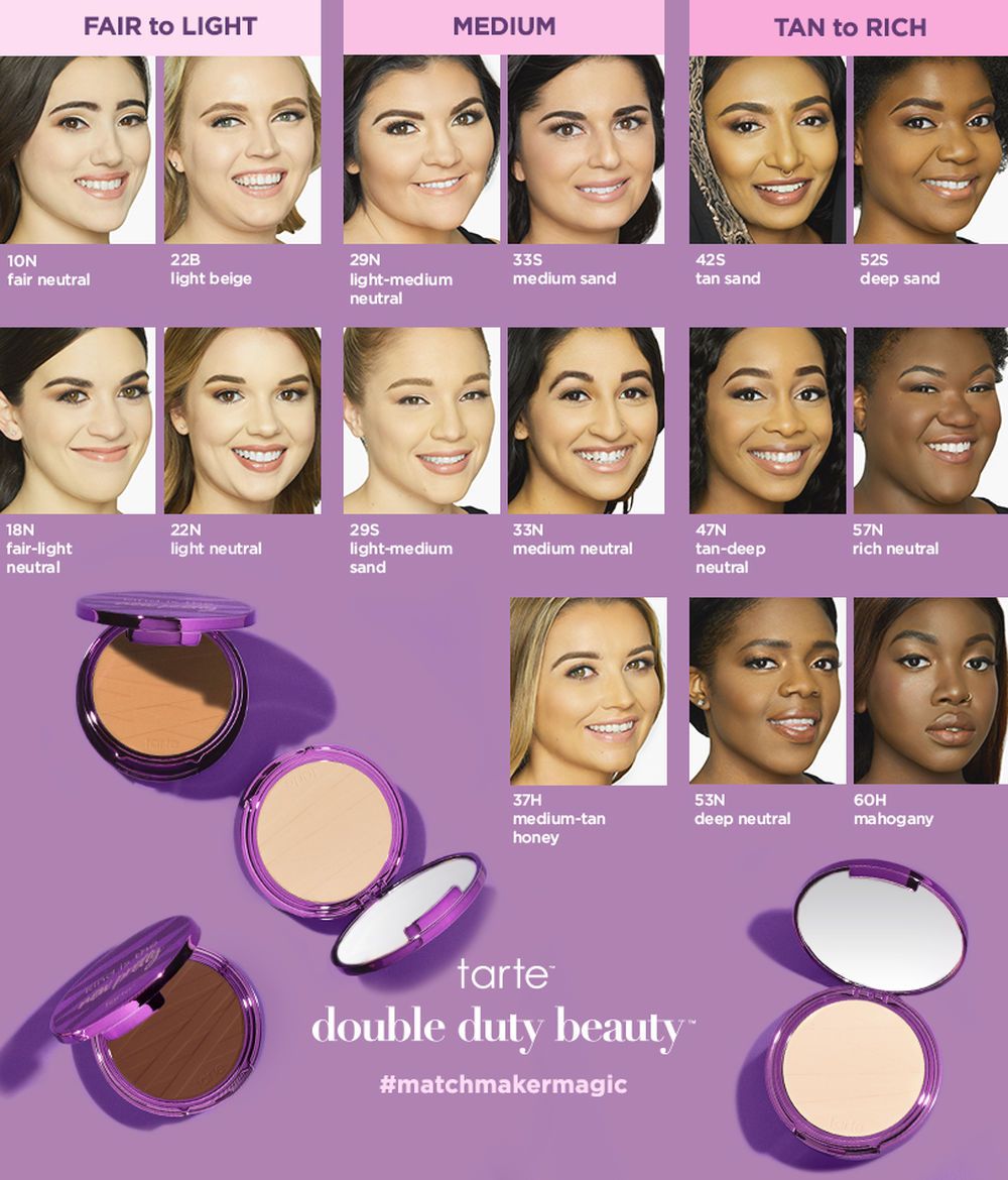 Shape tape powder foundation